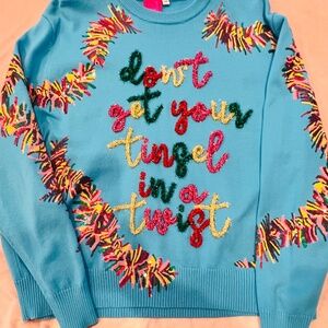Queen of Sparkles don’t get your tinsel in a  tangle sweater